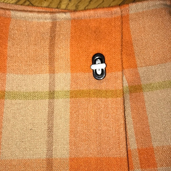 ALine beige orange wrap around A line skirt size 8 - Picture 3 of 8